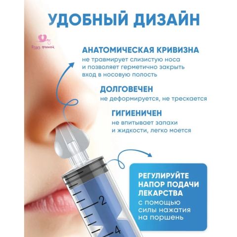 Шприц для промывания носа детский 2 шт 10 мл